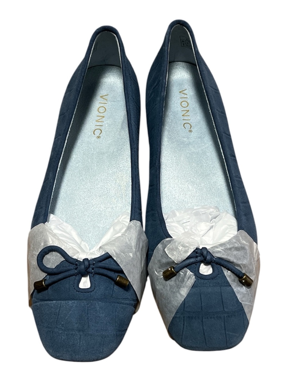 New Vionic Womens Klara Ballet Flat Dark Denim